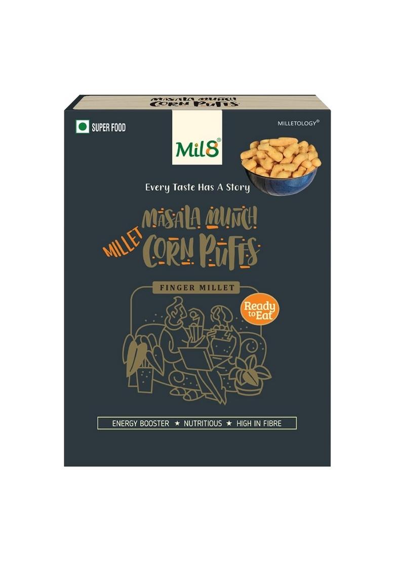 Mil8 Corn Puffs Masala & Flour Barnyard Millet Combo (30Gram-300Gram) Nutritious, Delicious And Healthy Breakfast Solution