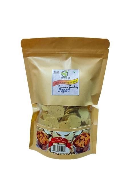 Yathest Crunchy Mini Papad – Traditional Indian Bite-Sized Snack | Crispy, Tasty & Quick To Fry Or Roast | Ideal With Meals & Tea-Time | 450 Pack