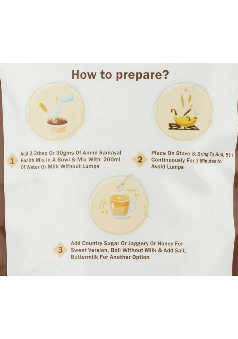 Ammi Samayal Multigrain Health Mix 200G | 100% Natural Multigrain Superfood Drink | Rich In Fiber, Protein & Essential Nutrients | Healthy Energy Booster | Organic & Gluten-Free