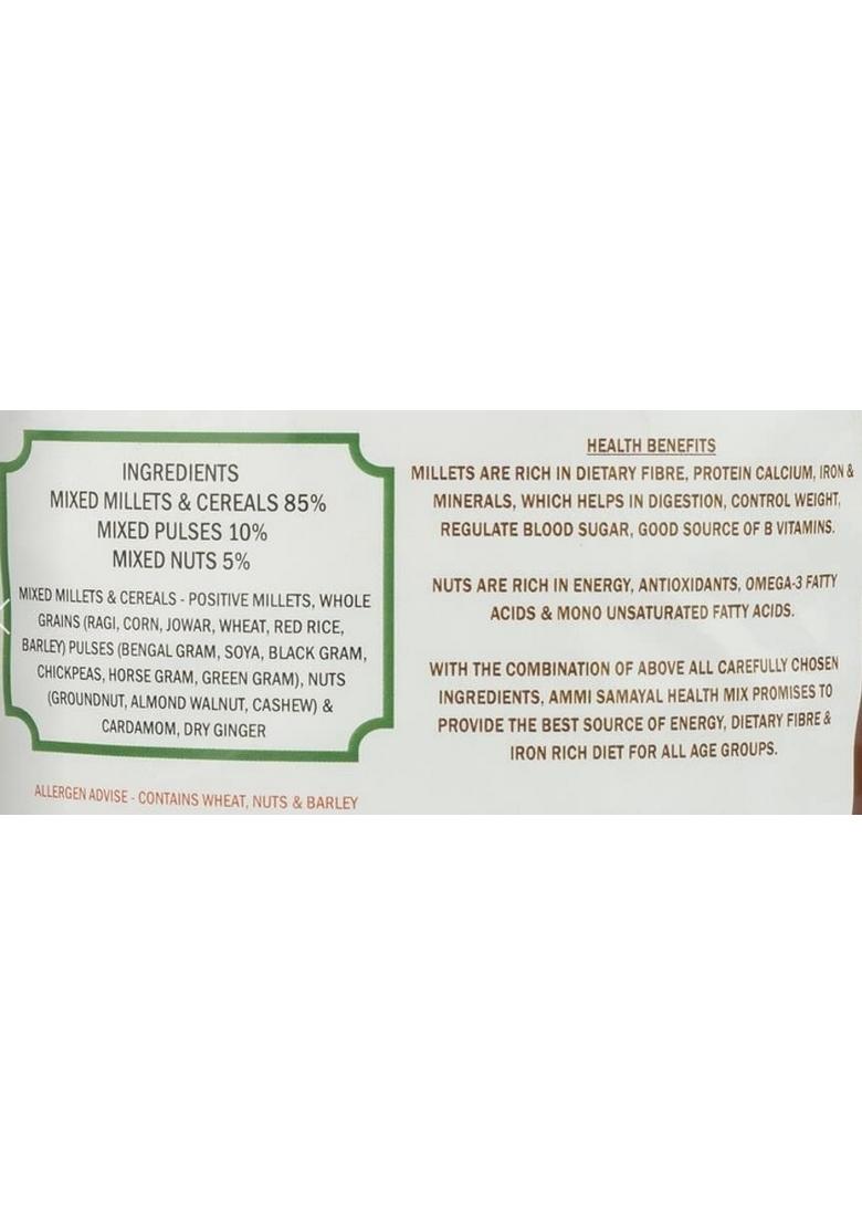 Ammi Samayal Multigrain Health Mix 200G | 100% Natural Multigrain Superfood Drink | Rich In Fiber, Protein & Essential Nutrients | Healthy Energy Booster | Organic & Gluten-Free