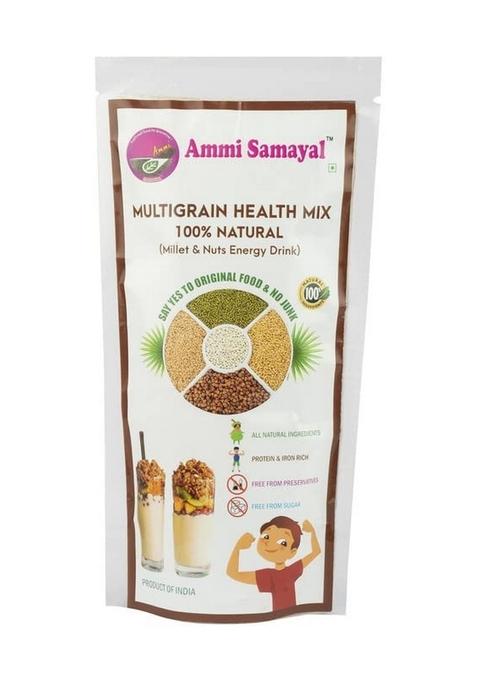Ammi Samayal Multigrain Health Mix 200G | 100% Natural Multigrain Superfood Drink | Rich In Fiber, Protein & Essential Nutrients | Healthy Energy Booster | Organic & Gluten-Free