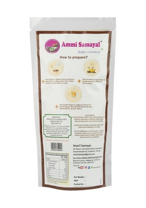 Ammi Samayal Multigrain Health Mix 200G | 100% Natural Multigrain Superfood Drink | Rich In Fiber, Protein & Essential Nutrients | Healthy Energy Booster | Organic & Gluten-Free