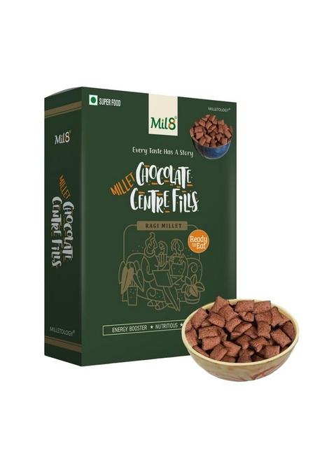 Mil8 Ragi Chocolate Centre Fills - 100G Each |Ragi Treats| Mandua/Kezhvaragu/Mandia/Taidalu/Ragula |Finger Millet Chocolate-Filled Center| Ready To Eat Breakfast | Healthy Snacks |Pack Of 3