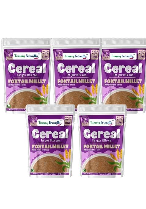 Tummyfriendly Foods Foxtail Millet Cereal For Baby Toddler Kids 2 Year Old | Baby Food For 2+ Year Old | Maximum Nutrition From Real Food. Available In Trial Baby Packs Too. 500G, (100G Each Pack)