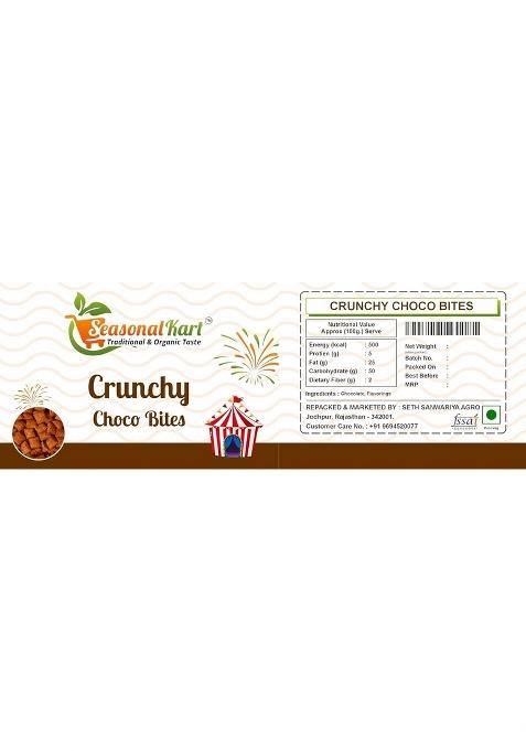 Seasonalkart Crunchy Choco Bites, Chocolate Flavoured Cereal, Traditional Taste (200 Gram)