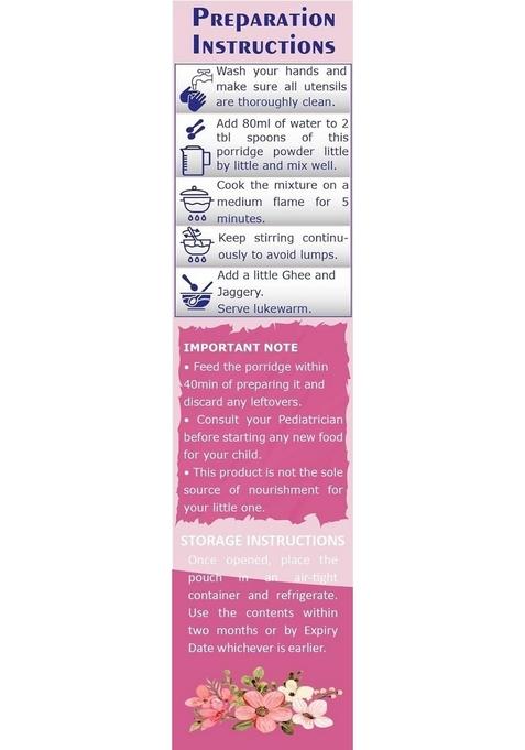 Tummyfriendly Foods Certified Organic Sprouted Ragi, Almonds, Oats, Sweet Potato And Organic Multi Grain Porridge Mix | Ragi, Almond Cereal Organic Baby Food For 8 Month Baby | 200G, 2 Packs