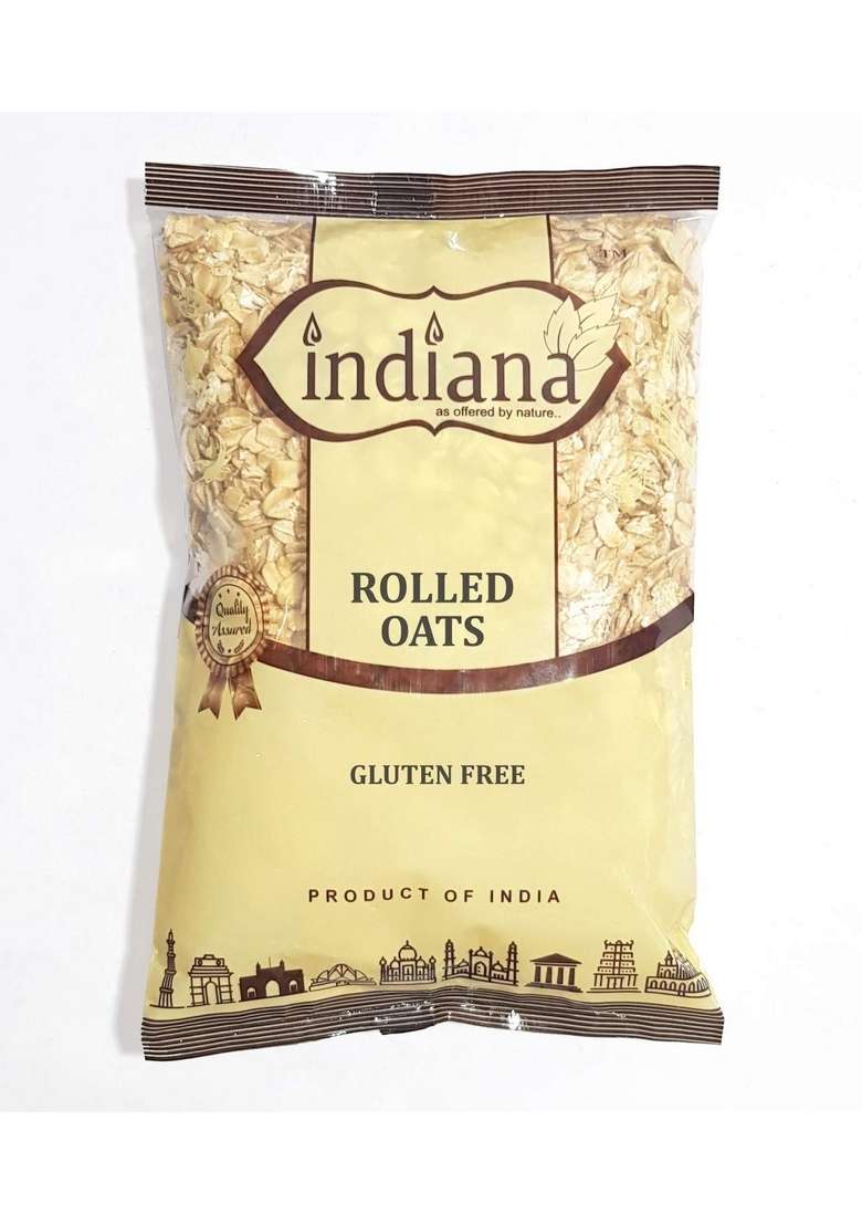 Indiana Rolled Oats (Gluten Free,Protein And Fibre Rich), 500Gm - Indya