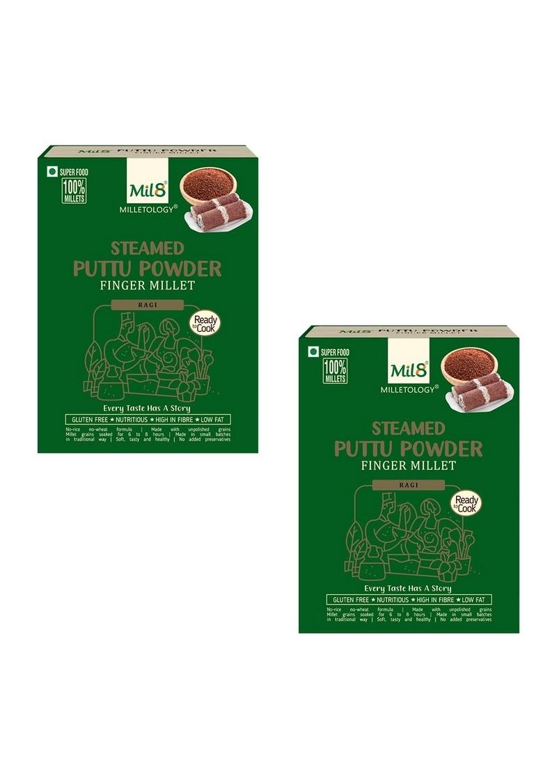 Mil8 Puttu Powder Finger & Puttu Powder Finger Millet Combo (300Gram-300Gram) Nutritious, Delicious And Healthy Breakfast Solution