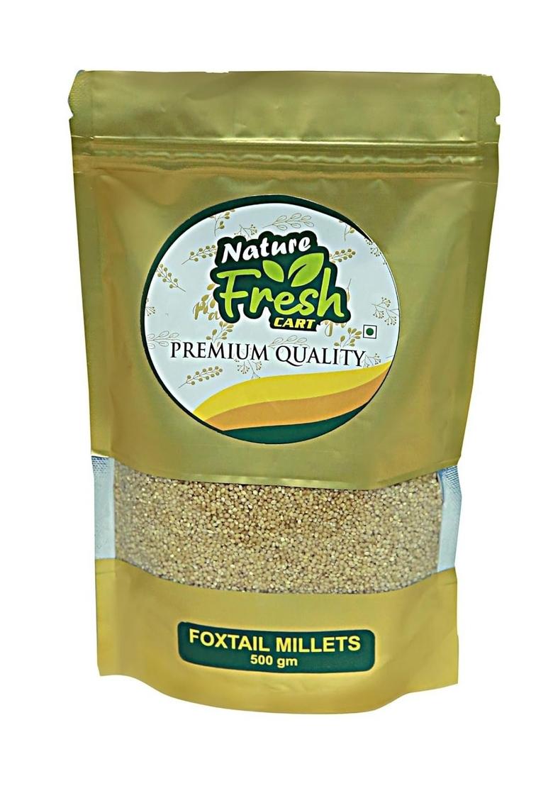 Nature Fresh Cart Foxtail Millet Whole Grain 500G Pack | 100% Natural & Gluten Free | Rice Replacement | High Fibre And Plant Protein | Gluten Free