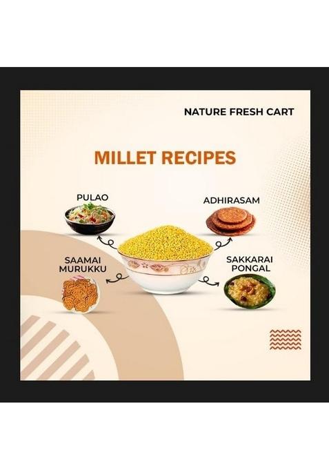 Nature Fresh Cart Foxtail Millet Whole Grain 500G Pack | 100% Natural & Gluten Free | Rice Replacement | High Fibre And Plant Protein | Gluten Free