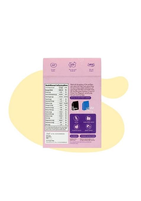 Holyfroots Very Berry Granola | Gluten Free | Breakfast | Over 30% Fruits, Nuts And Seeds | Oven Baked (250G)