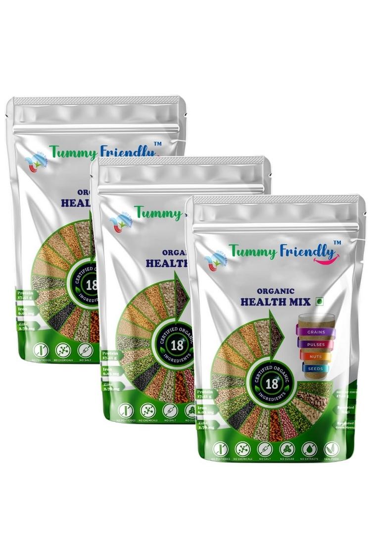 Tummyfriendly Foods Organic Health Mix Powder For Baby Kids 2 Year Old | Baby Food For 2+ Year Old | Maximum Nutrition From Real Food. Available In Trial Baby Packs Too. 800G