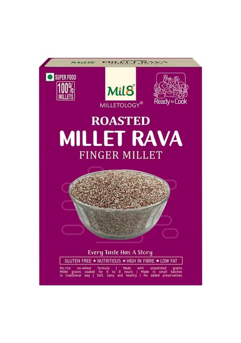 Mil8 Dosamix Finger & Puttu Powder Pearl & Rava Finger Millet Pack Of 3(Each 300Gm) - Indya