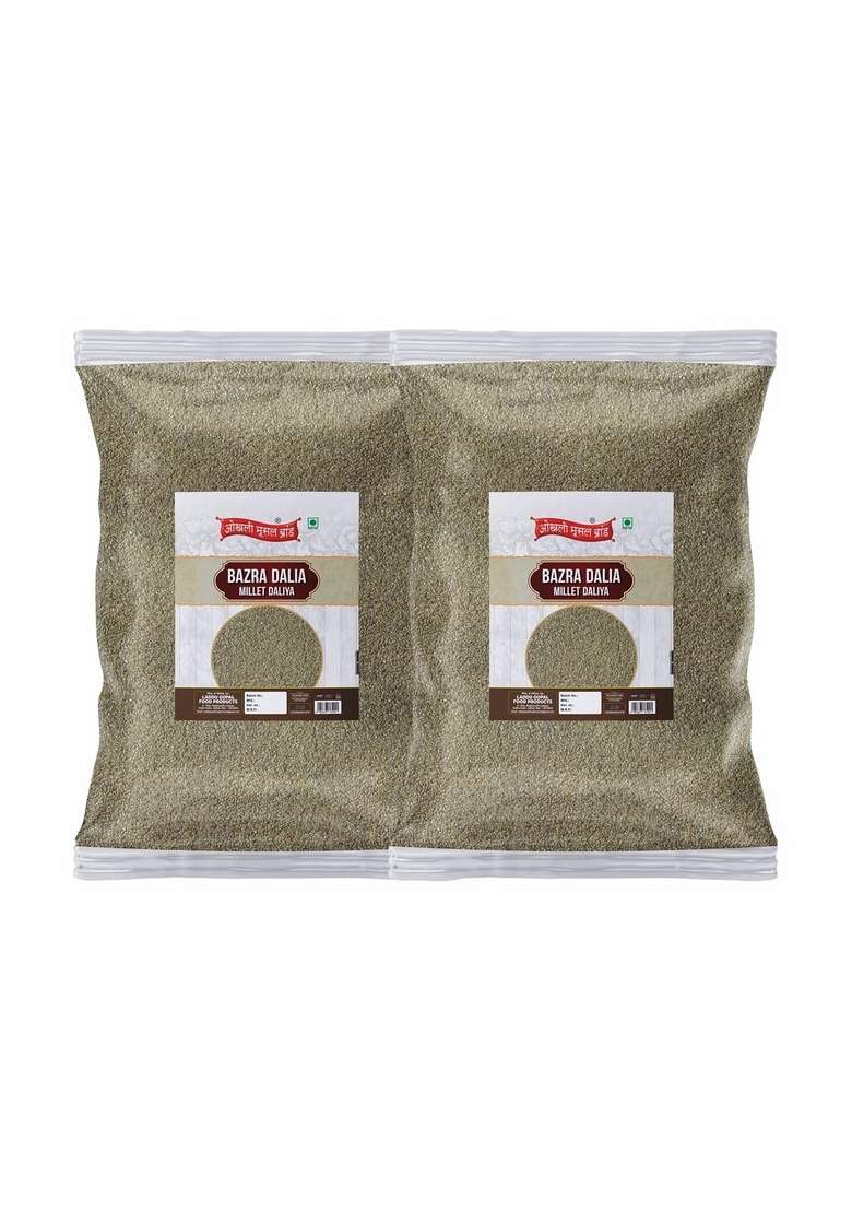 Diwali Sale A+ Bajra Daliya Khichdi|Bandikui Cracked Broken Bajra/Pearl Millet Porridge/Khichdi|Sajje Millet Khichdi Daliya-480G(240G*2Pkt) Great Indian Festival - Indya