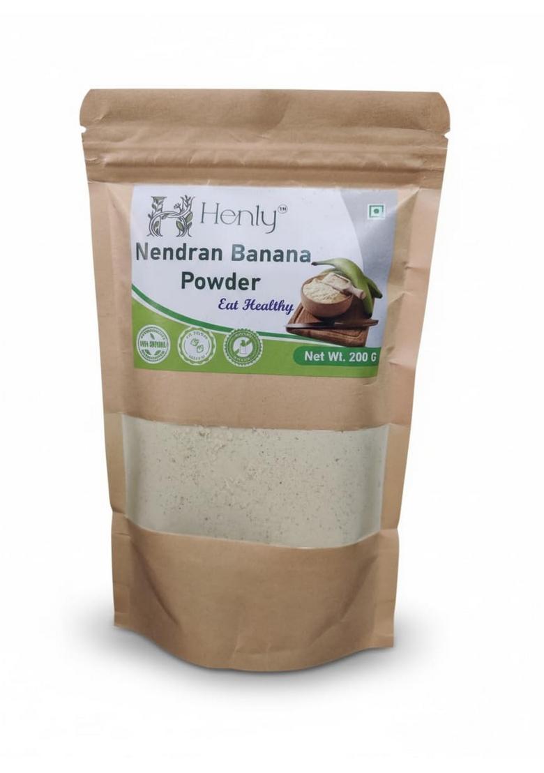 Henly Nendran Banana Powder,Calcium Rich Raw Kerala Banana Powder For Kids, Natural Health Supplement, 200G, Eat Healthy