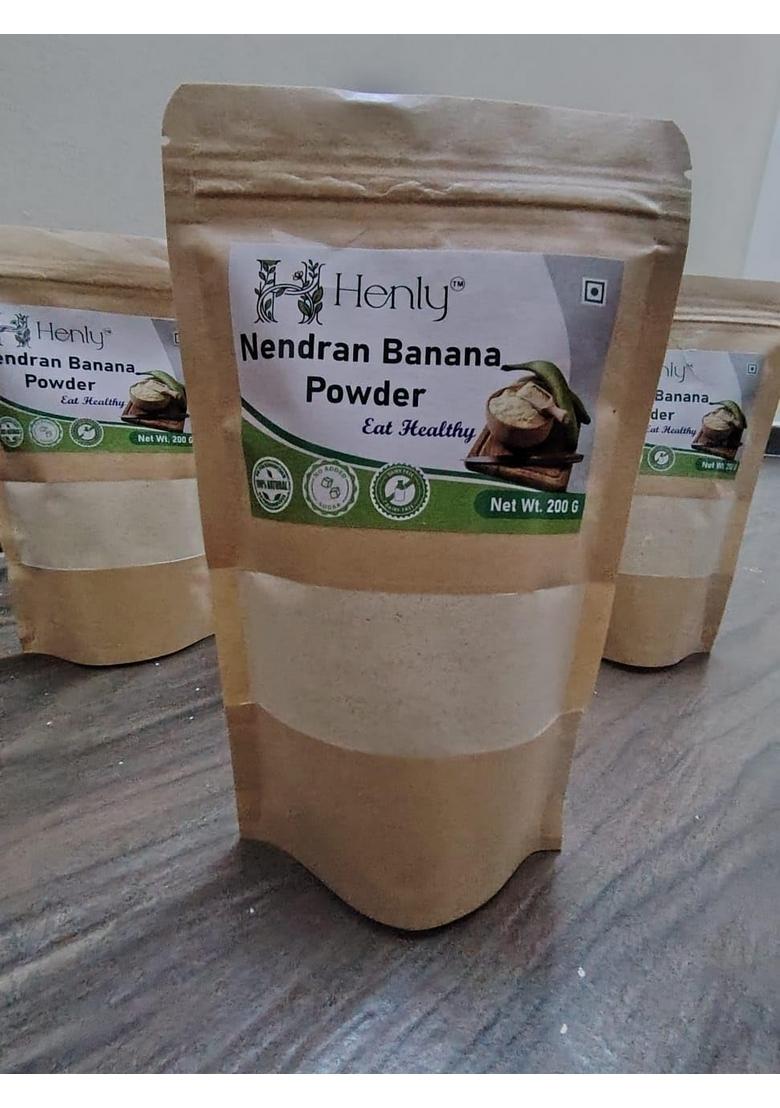 Henly Nendran Banana Powder, Natural Health Supplement For Children And Adult, 200G, Eat Healthy