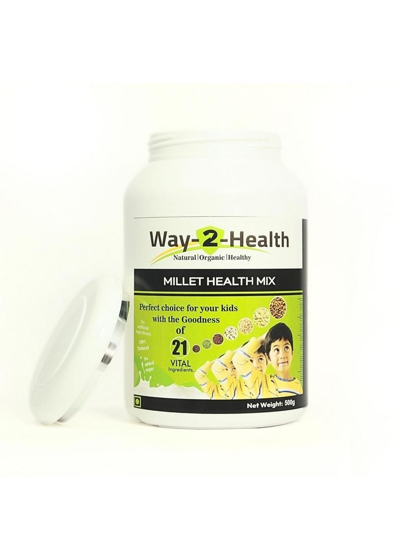 Way 2 Health Millet Health Mix | Multi Millet Health Drink | Millets, Cereals, Pulses | Sugar-Free And 100% Natural