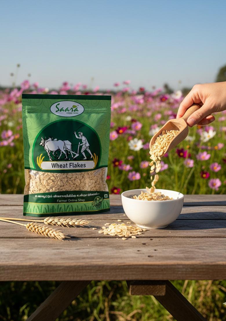 Vs Products Godhi Avalakki, Godhi Aval | Saara Herbal Fresh Wheat Flakes 1Kg