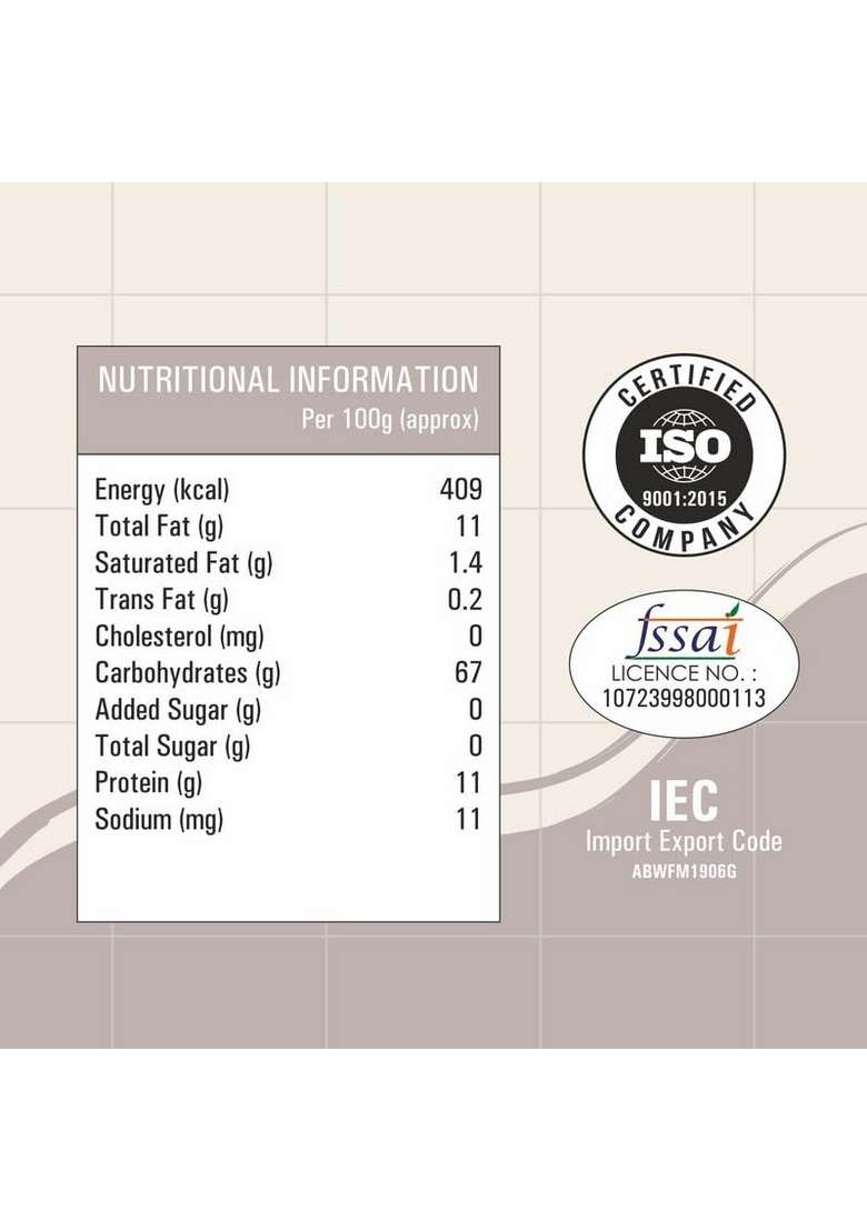 M.Bhavani Oats Flour 500G Pouch| Natural Whole Grain | High Soluble Fibre | Protein Goodness | Helps Manage Weight & Reducing Cholesterol | Breakfast Cereal - Indya