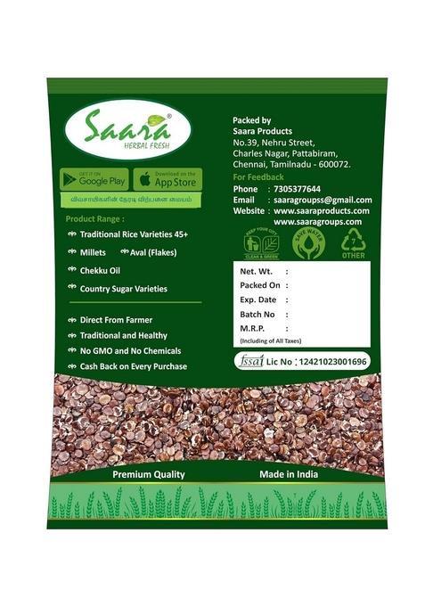 Saara Herbal Fresh Horse Gram Flakes 1Kg | White Horse Gram Flakes | Traditional Poha