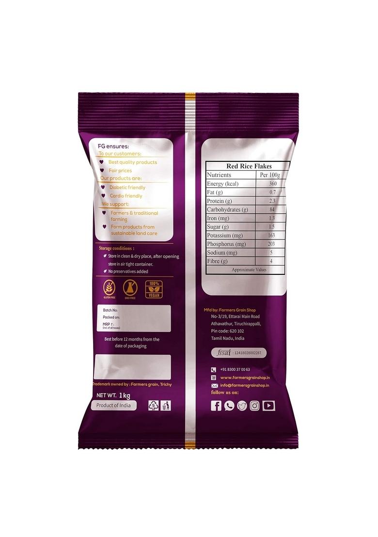 Farmer'S Grain Red Rice Flakes (1 Kg)
