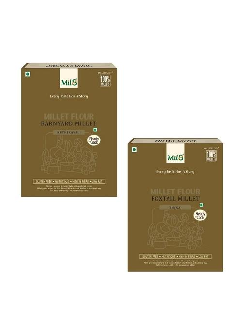 Mil8 Flour Barnyard & Flour Foxtail Millet Combo (300Gram-300Gram) Nutritious, Delicious And Healthy Breakfast Solution