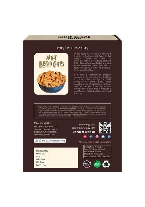 Mil8 Bread Chips Mint & Pancake Mix Chocolate Combo (40Gram-200Gram) Nutritious, Delicious And Healthy Breakfast Solution