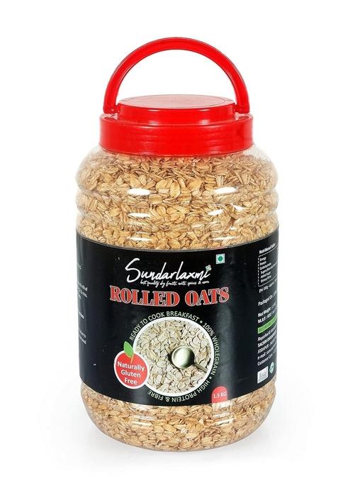 Sl Rolled Oats 1.5 Kg - Gluten Free Oats, Breakfast Cereal, Diet Food, Super Saver Pack