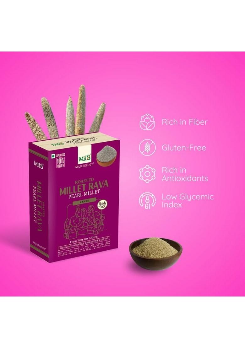 Rava Pearl & Puttu Powder Pearl Millet Combo (300Gram-300Gram) Nutritious, Delicious And Healthy Breakfast Solution