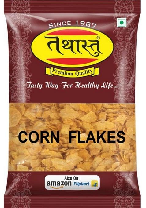 Tathastu Corn Flakes | Breakfast Cereals | Original And Healthier | High In Vitamin| High In Iron | Naturally Cholesterol Free | 500 Gm