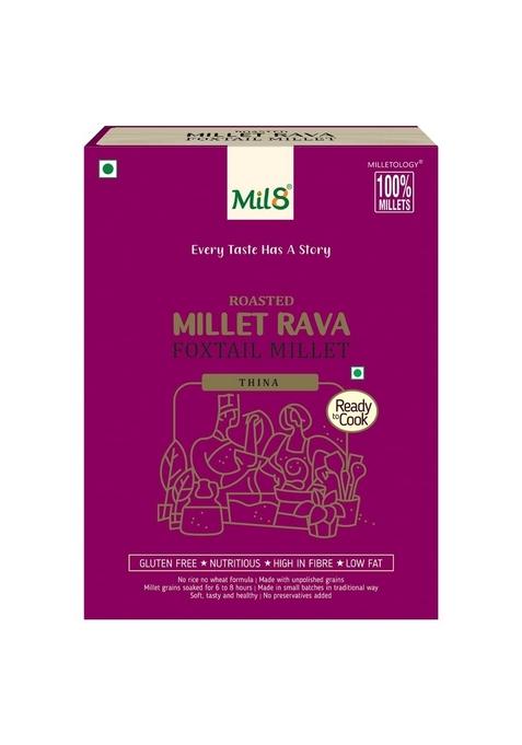 Mil8 Rava Foxtail & Flour Foxtail Millet Combo (300Gram-300Gram) Nutritious, Delicious And Healthy Breakfast Solution