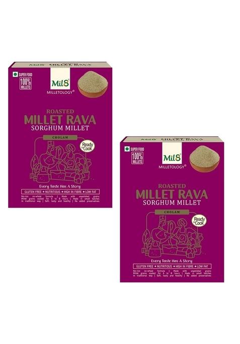 Mil8 Rava Sorghum & Rava Sorghum Millet Combo (300Gram-300Gram) Nutritious, Delicious And Healthy Breakfast Solution