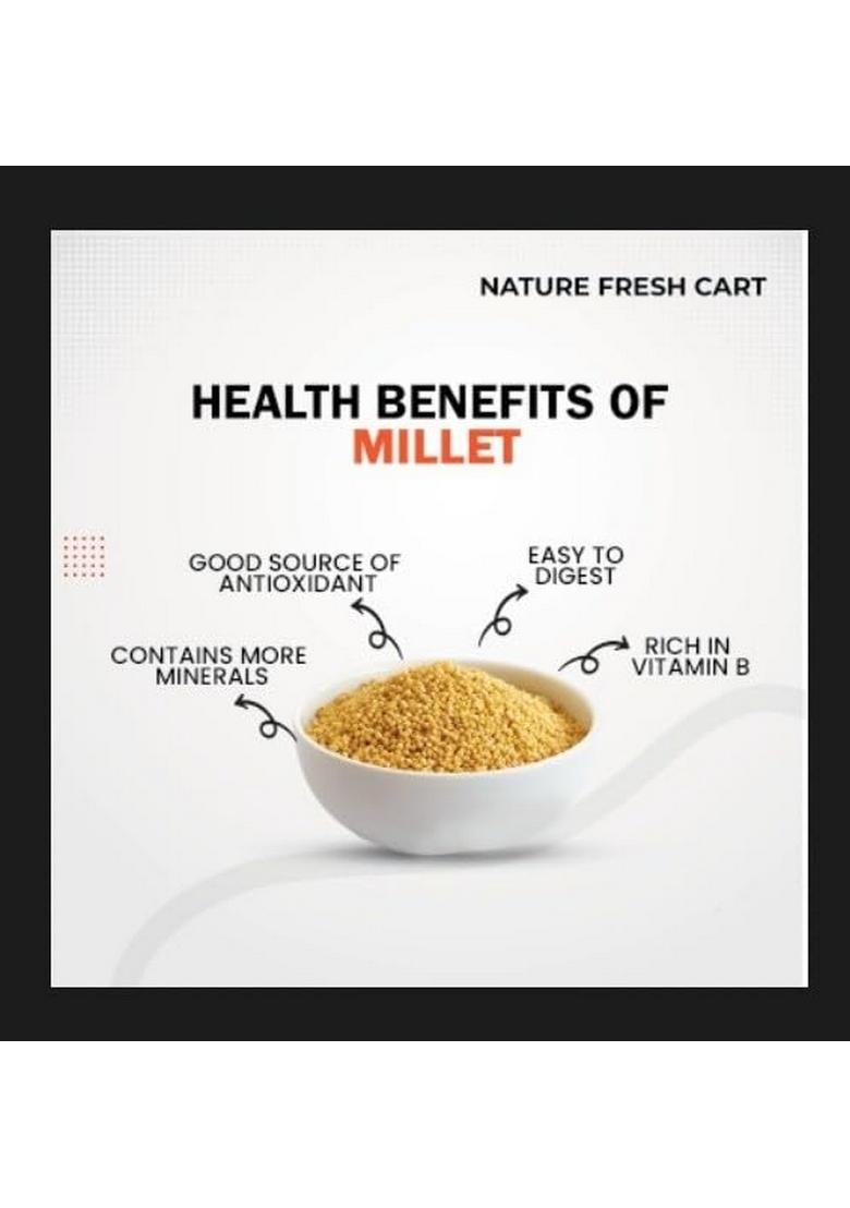 Nature Fresh Cart Foxtail Millet Whole Grain 1Kg Pack | 100% Natural & Gluten Free | Certified Low Gi | Rice Replacement | High Fibre And Plant Protein | Gluten Free
