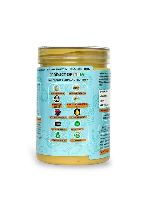 Aaroga Peanut Butter Creamy | Protein-Rich Spread | Roasted Peanuts | No Added Sugar | 400G Jar
