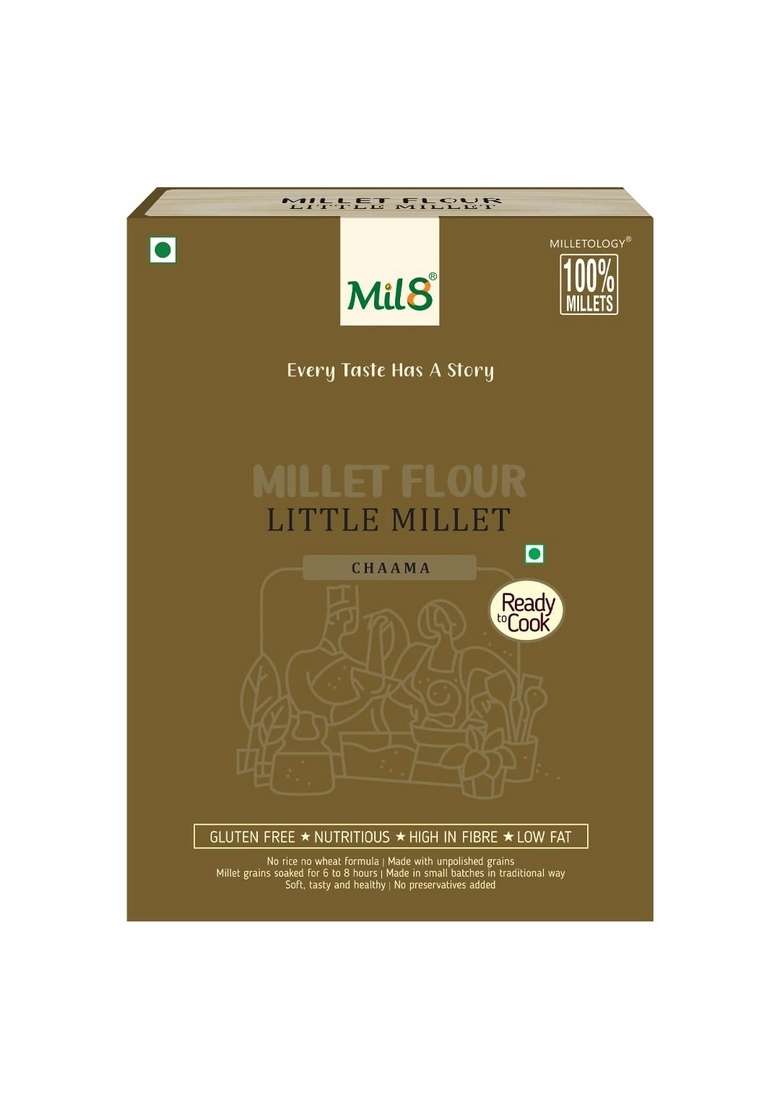 Mil8 Flour Little & Bread Chips Milk And Cardamom Combo (300Gram-40Gram) Nutritious, Delicious And Healthy Breakfast Solution - Indya