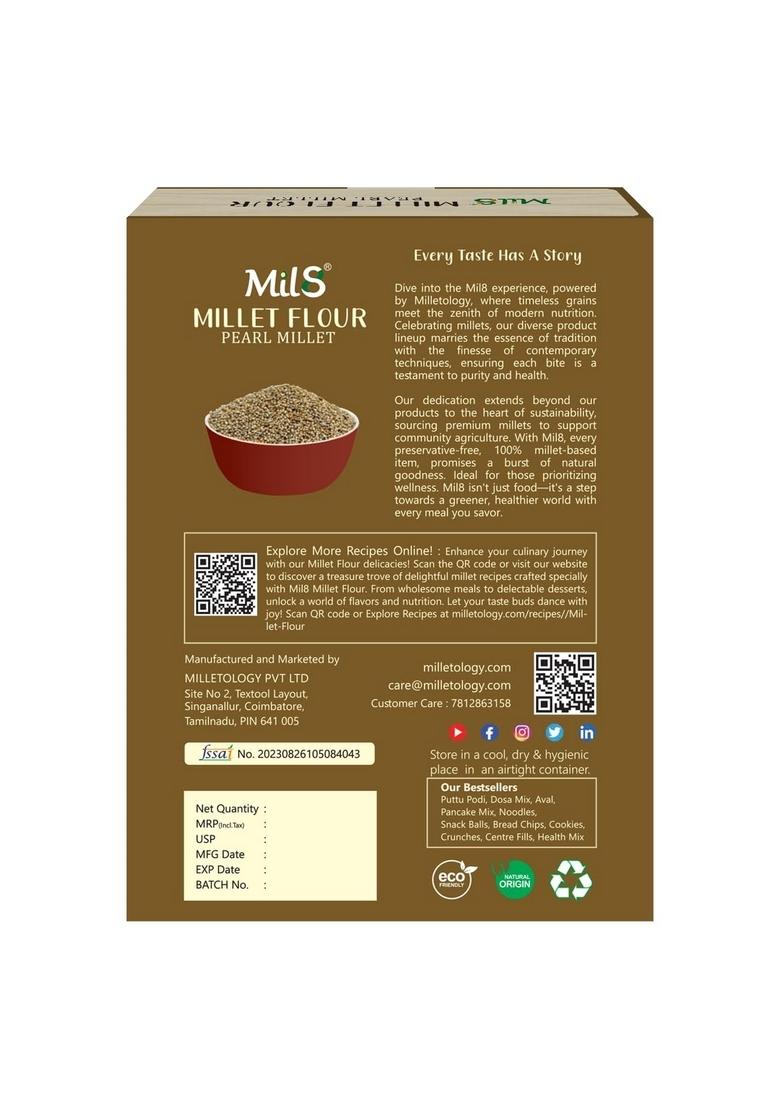 Mil8 Flour Pearl & Rava Pearl Millet Combo (300Gram-300Gram) Nutritious, Delicious And Healthy Breakfast Solution