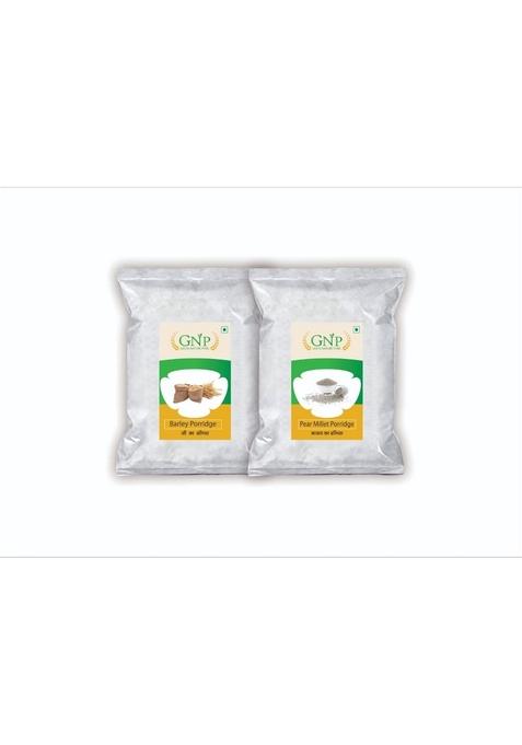 Geeta Nature Pure Barley Porridge/Jau Daliya (500G) & Bajra Daliya (500G) Pack Of 2