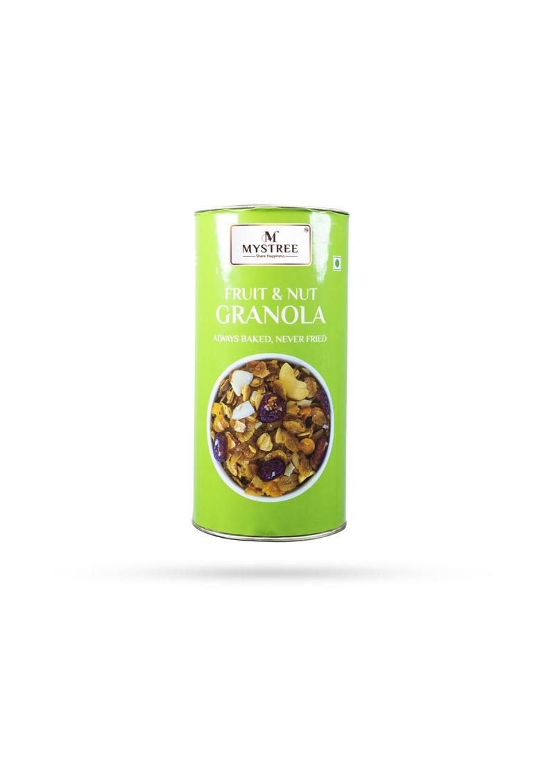 Mystree Fruit And Nuts Granola 160G -| Fiber-Rich Breakfast Cereal | Healthy Mixed Fruit & Nut Granola | Source Of Energy | Ideal For A Healthy And Energizing Breakfast | Nutritious And Delicious Start To Your Day