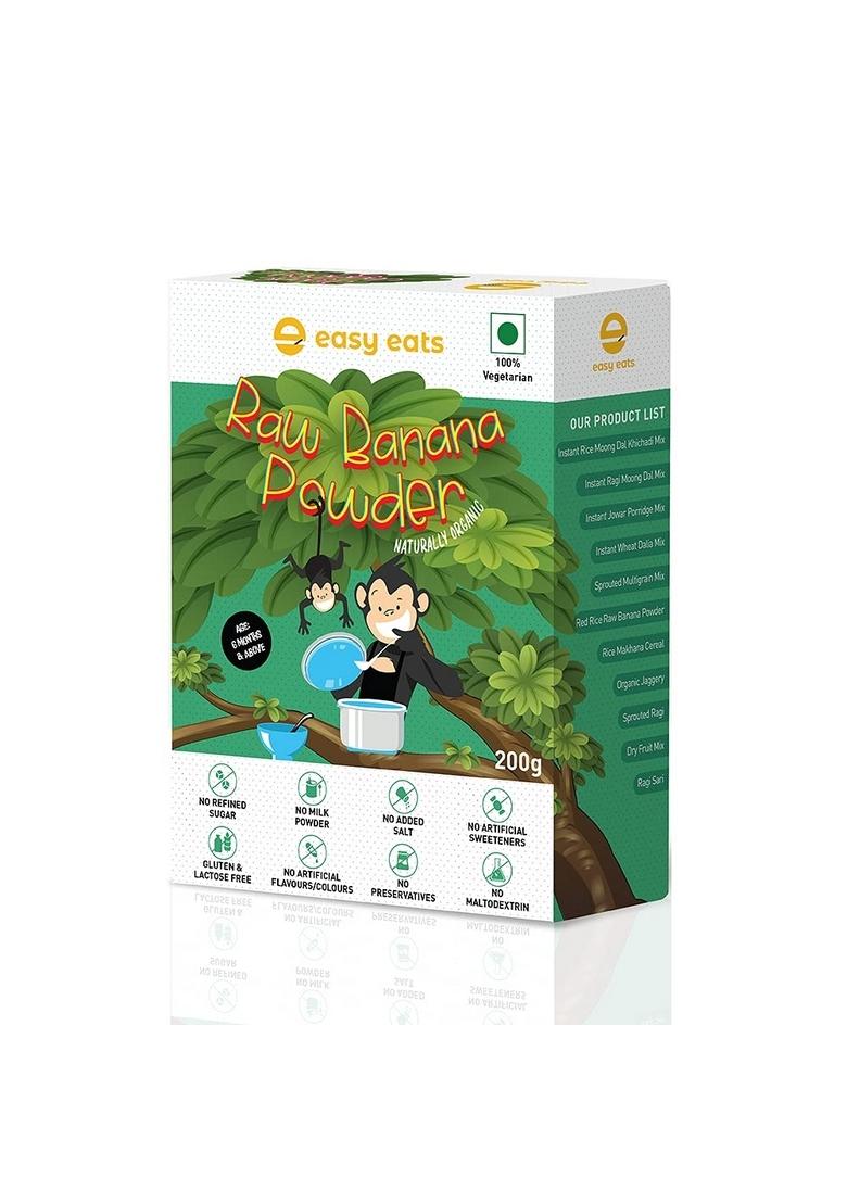 Easy Eats Raw Banana Powder Healthy Porridge Mix | 6 Months+ Baby Food | 100% Natural Health Mix | Organic Baby Food | Infant Food | Made Of Nendran Banana For Little Ones | Maximum Possible Nutrition From Real Food | Cereal 200G | Sathu Maavu Porridge Fo