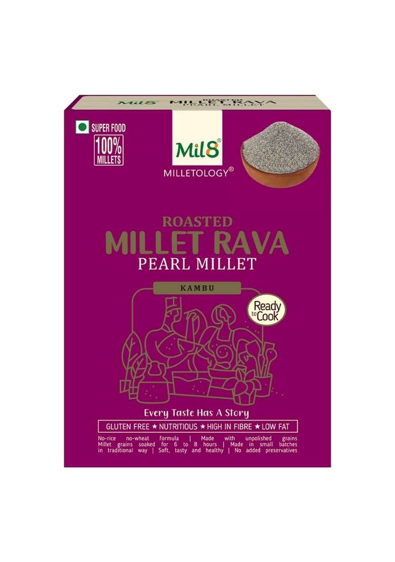 Mil8 Rava Pearl & Dosamix Sorghum Millet Combo (300Gram-300Gram) Nutritious, Delicious And Healthy Breakfast Solution - Indya