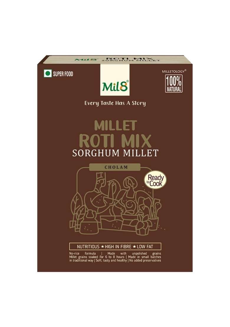 Mil8 Rotimix Sorghum & Flakes (Aval) Pearl Millet Combo (300Gram-200Gram) Nutritious, Delicious And Healthy Breakfast Solution - Indya