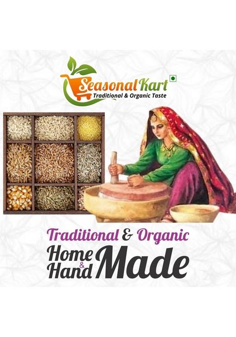 Seasonalkart Combo Pack Of Homemade Jau Dalia Barley Daliya 400 Gm And Wheat Dalia 400 Gm Total 800 Gm Daliya For Weight Loss & Digestive Health| Rich In Nutrients & Fibre