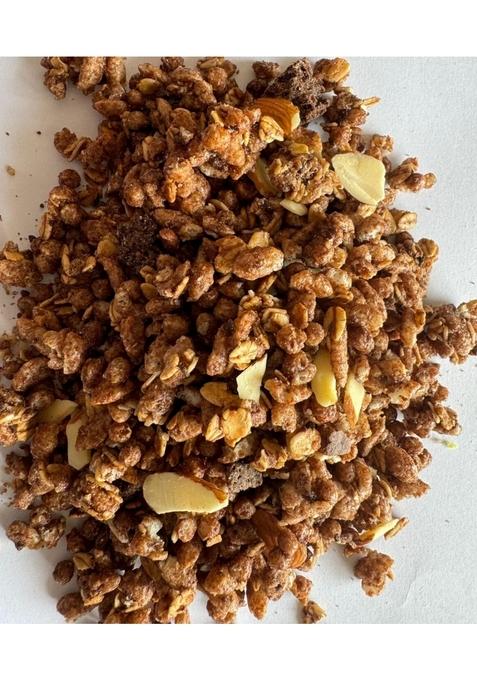 Dryvera Crunchy Choco Granola, High Fibre Breakfast Cereal With Almonds And Oats, Chemical Free, 100% Natural