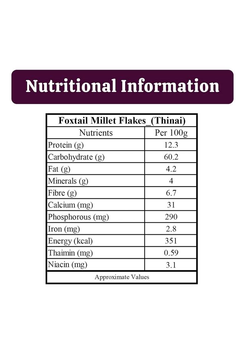 Farmer'S Grain Foxtail Millet Flakes (1 Kg)