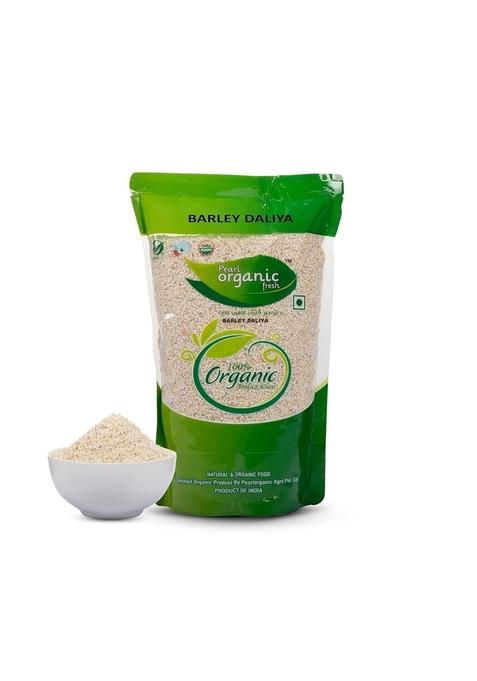 Pearl Organic Fresh Barley Dalia (750Gm) Jau Daliya | High-Fiber & Protein-Rich Cracked Barley | Easy To Cook & Digest | Ideal For Weight Loss, Porridge, Upma, Khichdi, Healthy Breakfast Cereal