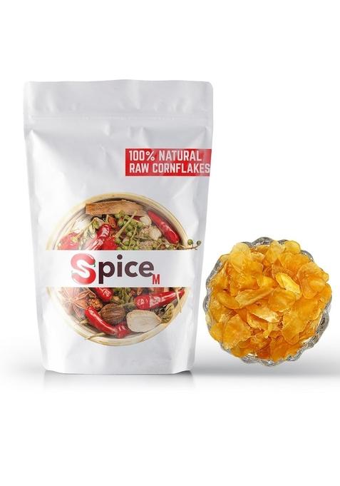 Spice-M, Raw Cornflakes | Breakfast Cereal | Maize Poha | Ready To Fry Corn Flakes | Healthy Poha Chivda Snacks | Makai Pova | Corn Fryums | Makki Poha - Grams (250)