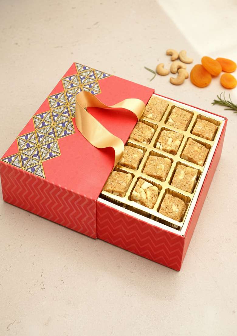 Ghasitaram Gifts Christmas Gifts - 2 Part 12 Pcs Granula Bites Bag Box - Indya