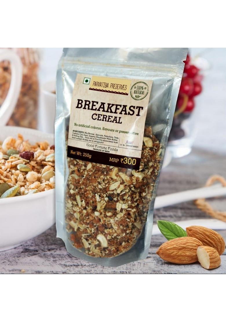Parvatiya Preserves Protein And Fibre, Multigrain Breakfast Cereal, 250 Gm