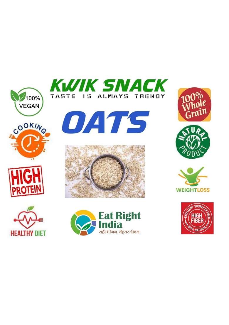 Combo Pack Of 3 Quick Oats (400 Gm Each) - Indya