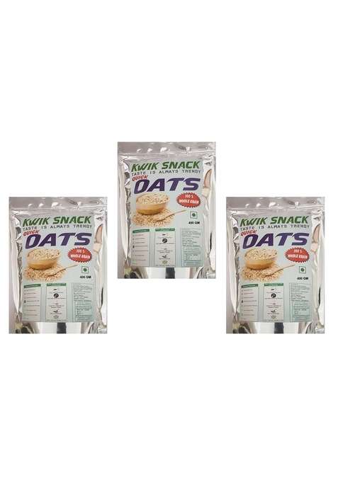 Combo Pack Of 3 Quick Oats (400 Gm Each)